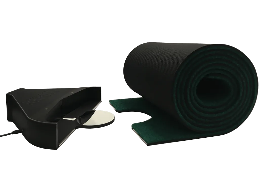 Side view of Reputt with mat